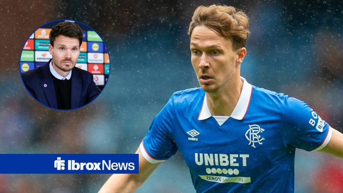 Kieran Dowell alongside a circle inset of Danny Rohl.