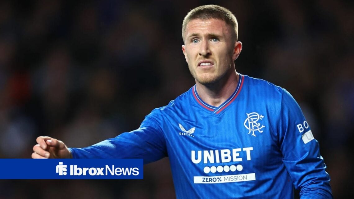 John Lundstram playing for Rangers