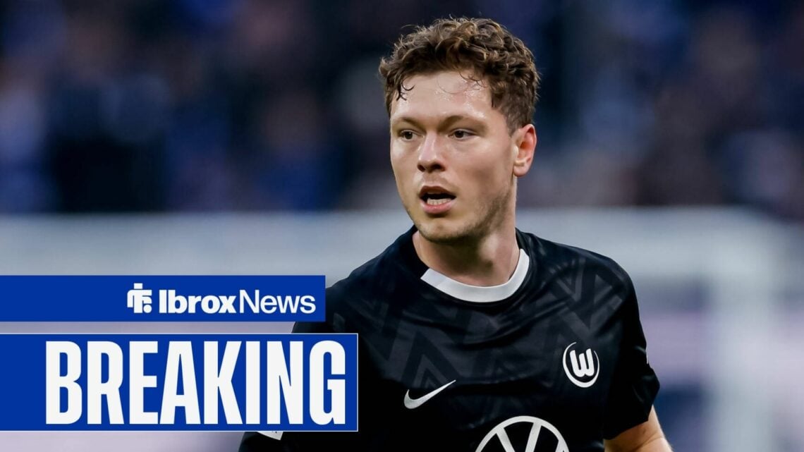 Andreas Skov Olsen playing for Wolfsburg