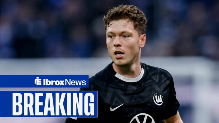 Andreas Skov Olsen playing for Wolfsburg