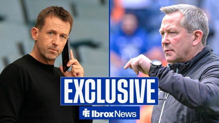 Neil McCann on the left and Billy Dodds on the right in a split image