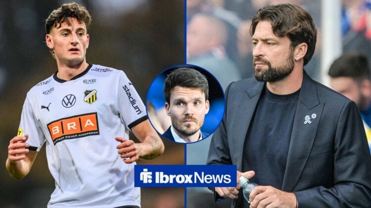 Silas Andersen and Russell Martin with Danny Rohl in circular inset.