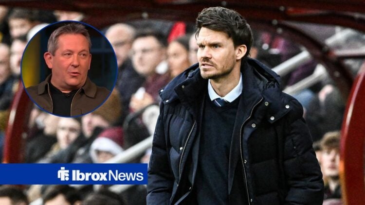 Rangers boss Danny Rohl angry, Billy Dodds in inset.