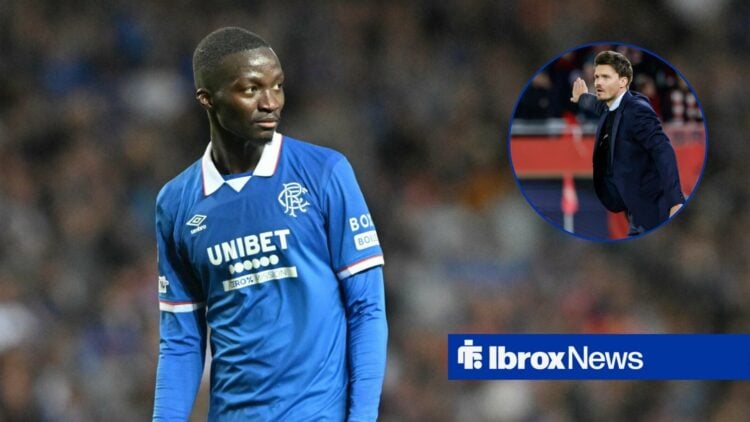 Rangers star Mohamed Diomande with Danny Rohl inset