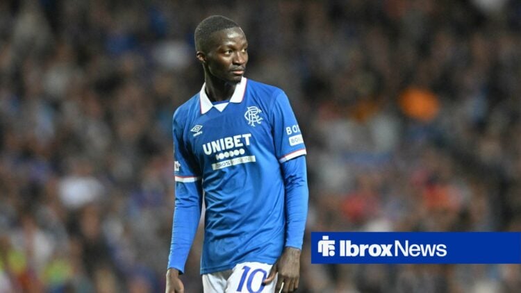 Mohamed Diomande in action for Rangers