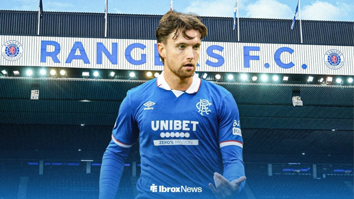 Elliot Watt in a Rangers shirt.