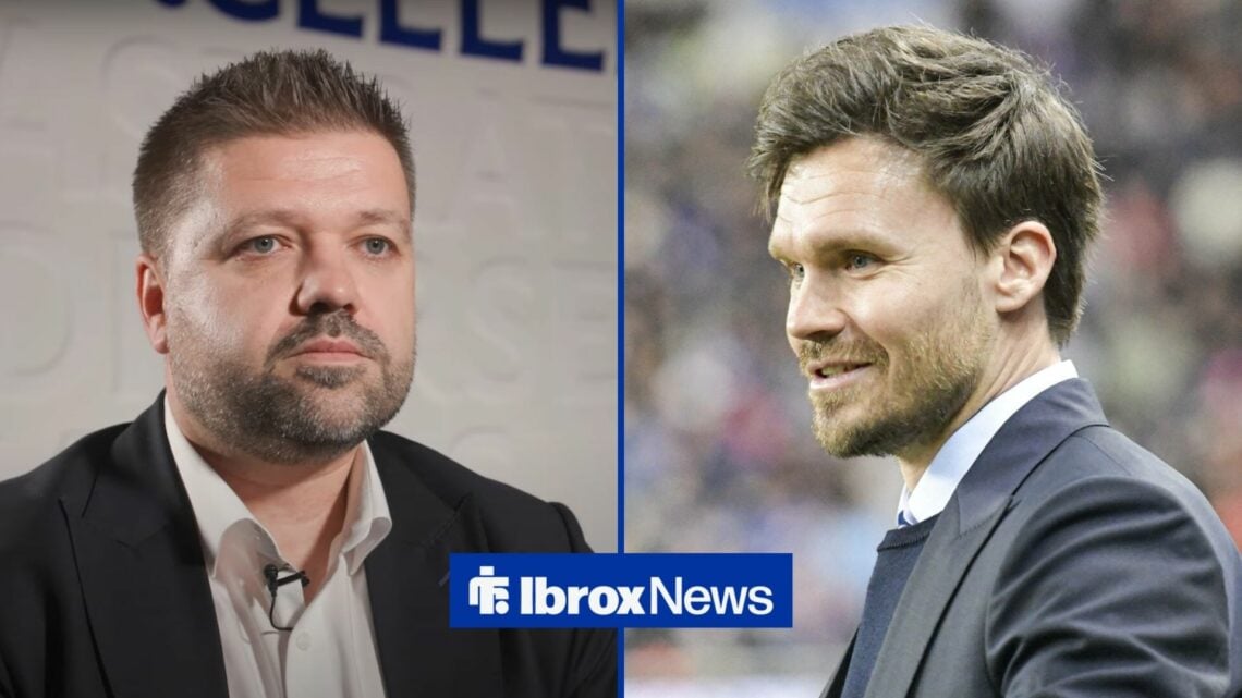 Rangers boss Danny Rohl and former Ibrox figure Nils Koppen.