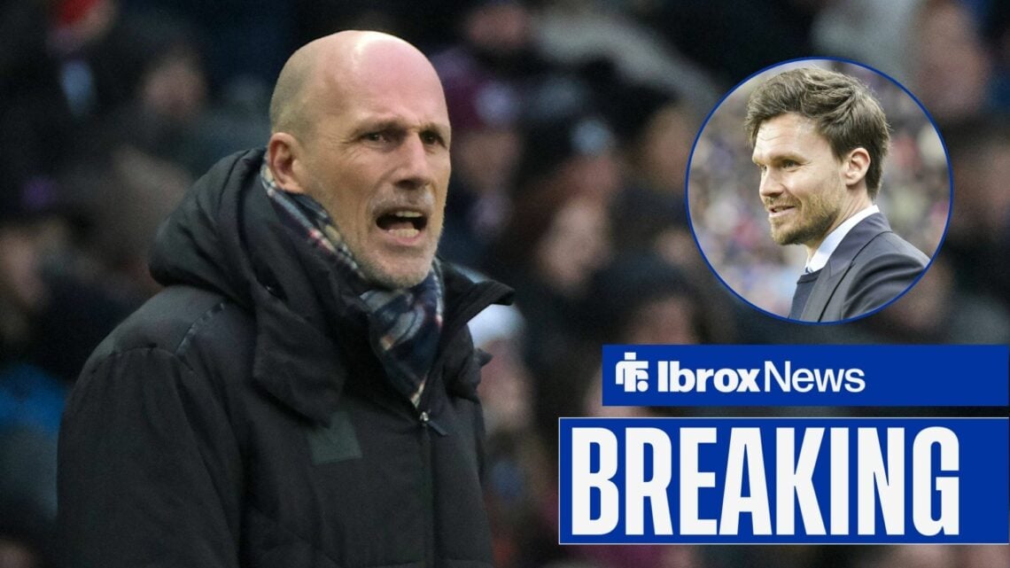 Ex-Rangers boss Philippe Clement, Danny Rohl smiling in inset.