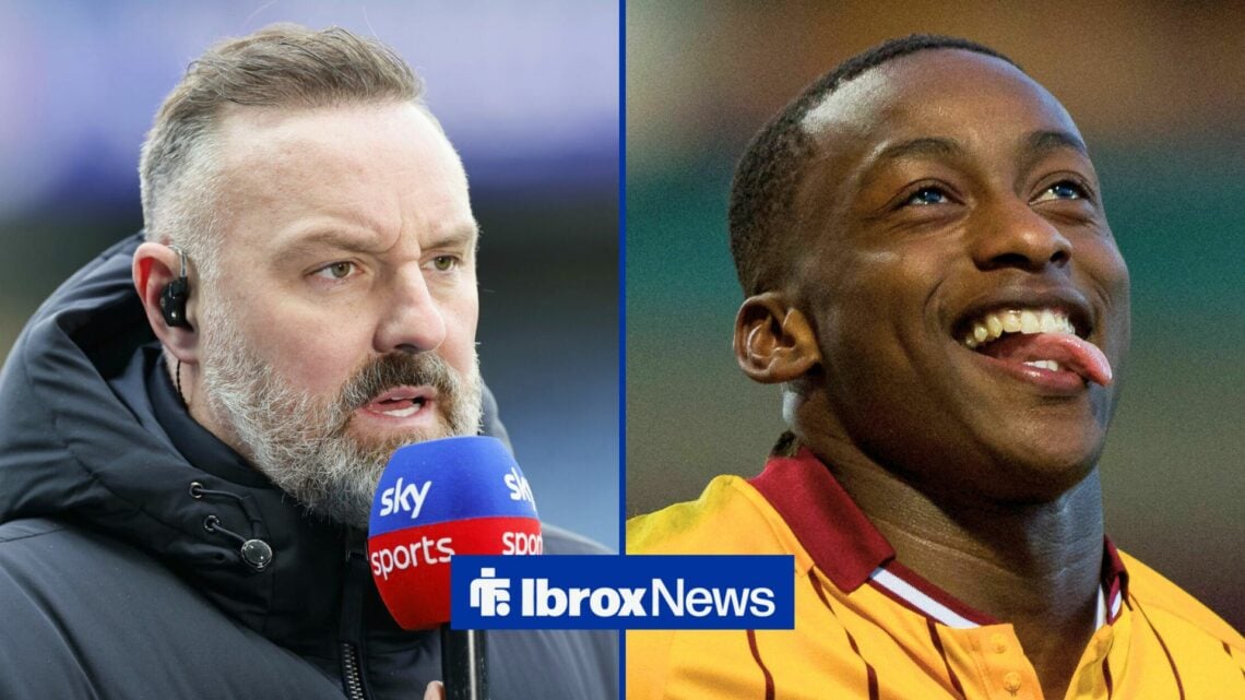 Former Rangers star Kris Boyd and Motherwell striker Tawanda Maswanhise side by side