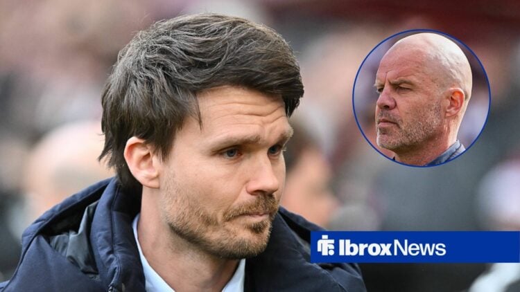 Rangers manager Danny Rohl and Sting Inge Bjornebye in circular inset