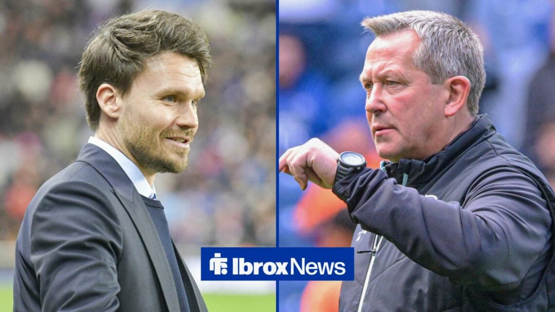 Rangers manager Danny Rohl and Billy Dodds side by side