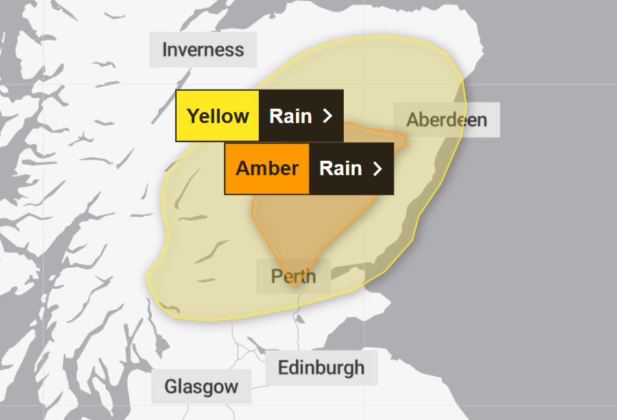 Met Office weather warning for parts of Scotland