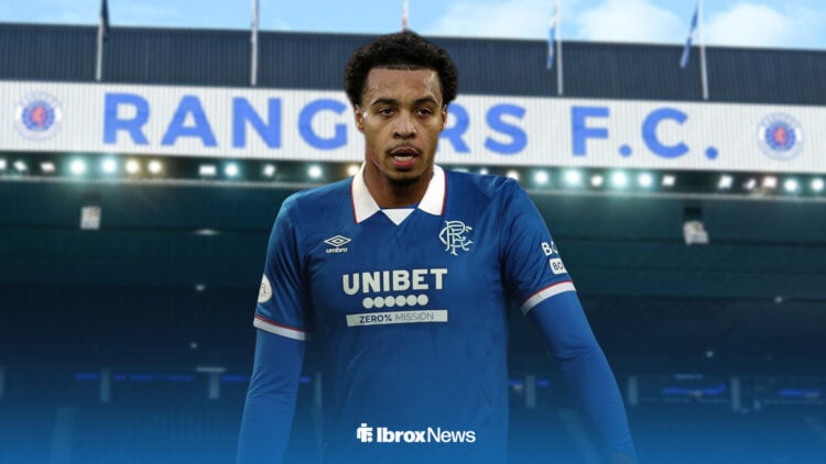 Cameron Archer in Rangers shirt