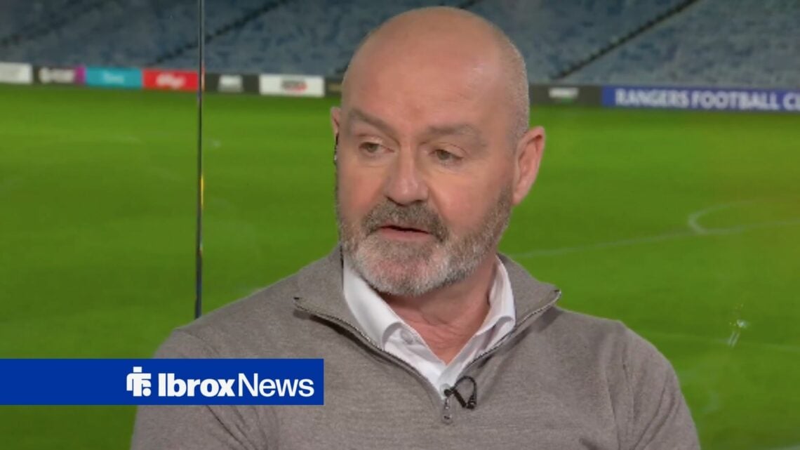 Steve Clarke speaking on Sky Sports