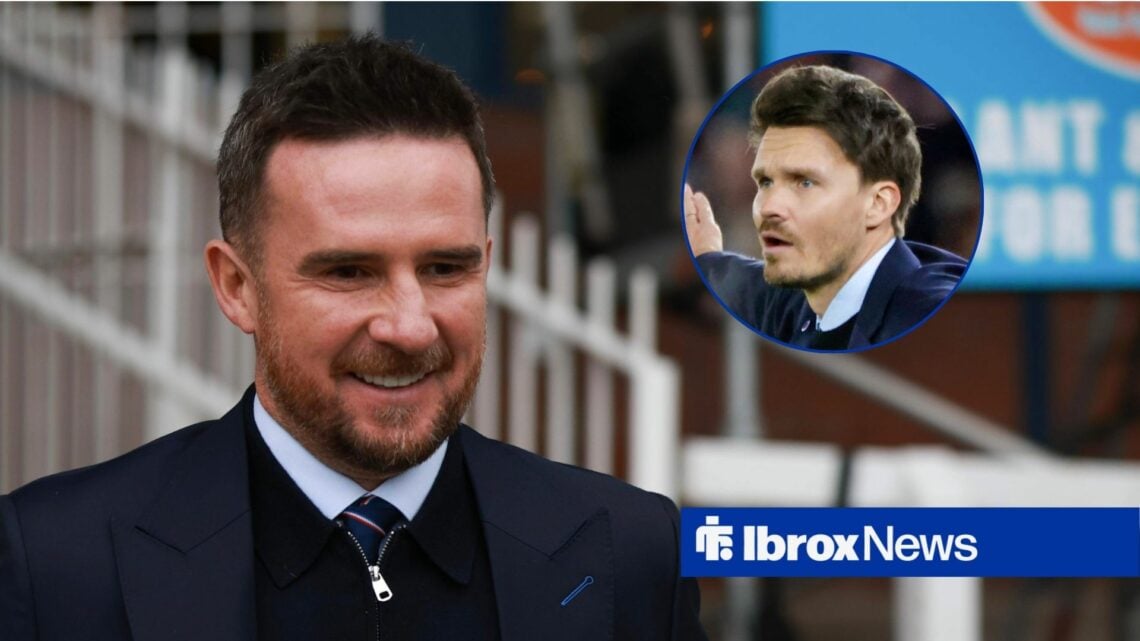 Barry Ferguson and Rangers boss Danny Rohl inset