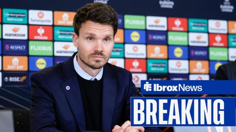 Danny Rohl in a press conference