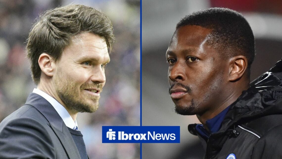 Danny Rohl stood alongside Livingston manager Marvin Bartley.