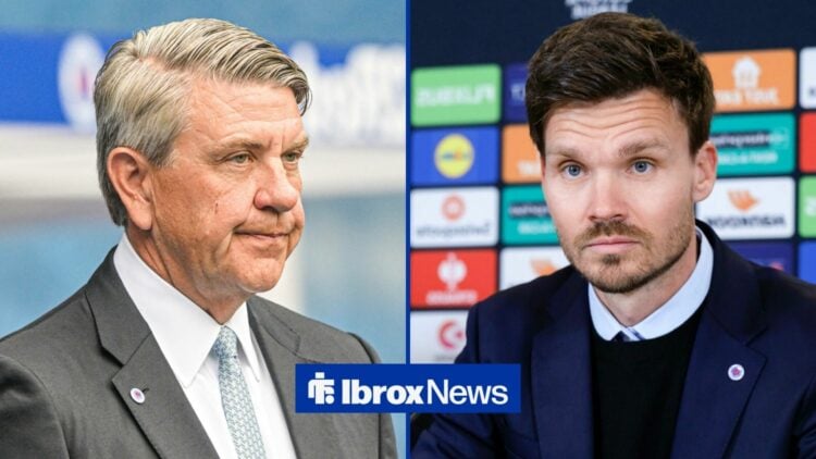 Rangers boss Danny Rohl and chief Andrew Cavenagh.