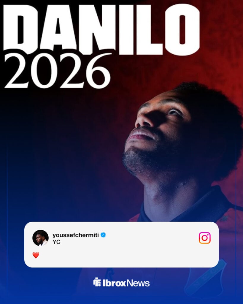 Youssef Chermiti Instagram message to Danilo