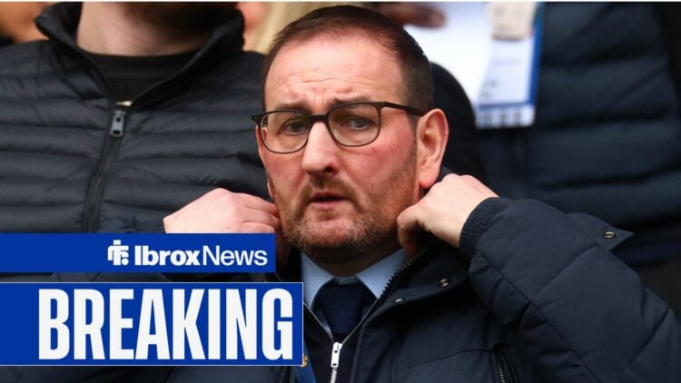 Kevin Thelwell readjusts his coat