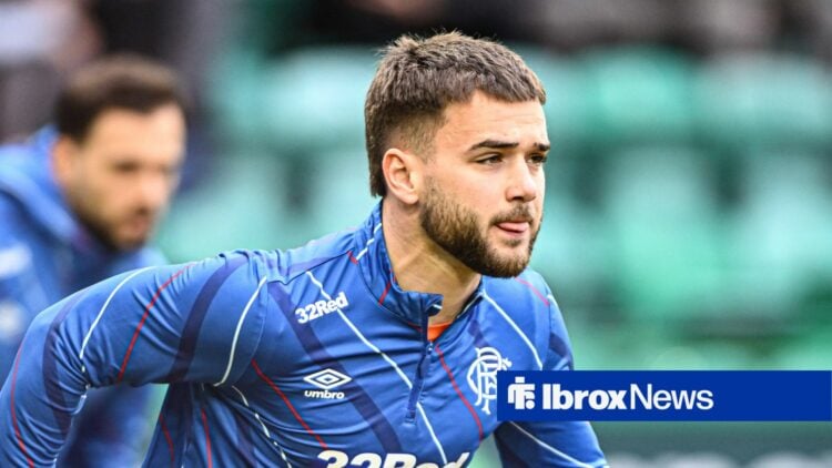 Nicolas Raskin warming up for Rangers