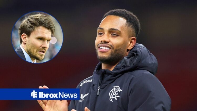 Danilo of Rangers applauds the fans after the team's victory in the Viaplay Cup Semi Final match between Heart of Midlothian and Rangers at Hampden...
