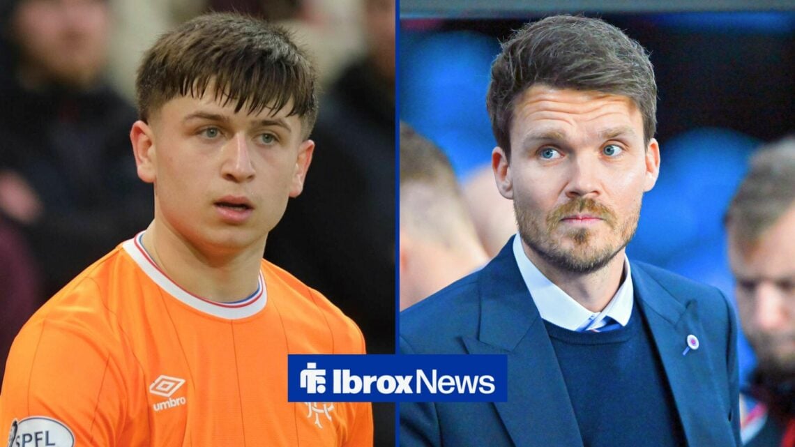 Rangers forward Mikey Moore and Danny Rohl side by side