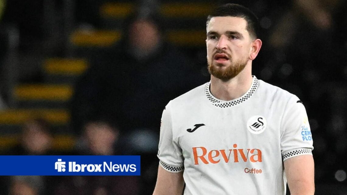 Zan Vipotnik playing for Swansea City in the EFL Championship