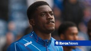 Nasser Djiga in action for Rangers