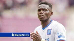 Rabbi Matondo playing for Rangers