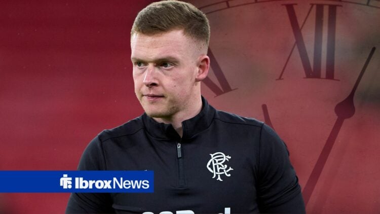 Scott Wright warming up for Rangers