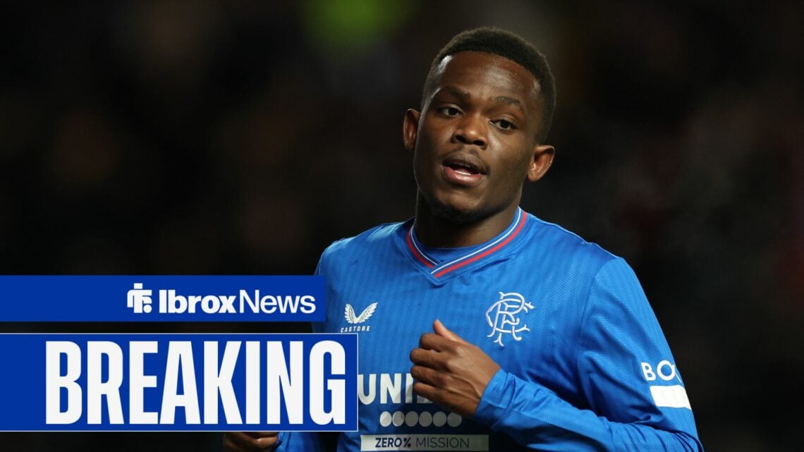 Rabbi Matondo in action for Rangers