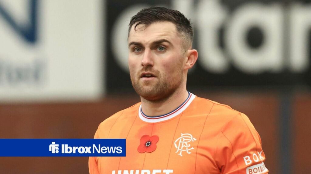 Scott Arfield grimaces at John Souttar footage from Rangers vs Celtic - 'Oh wow'