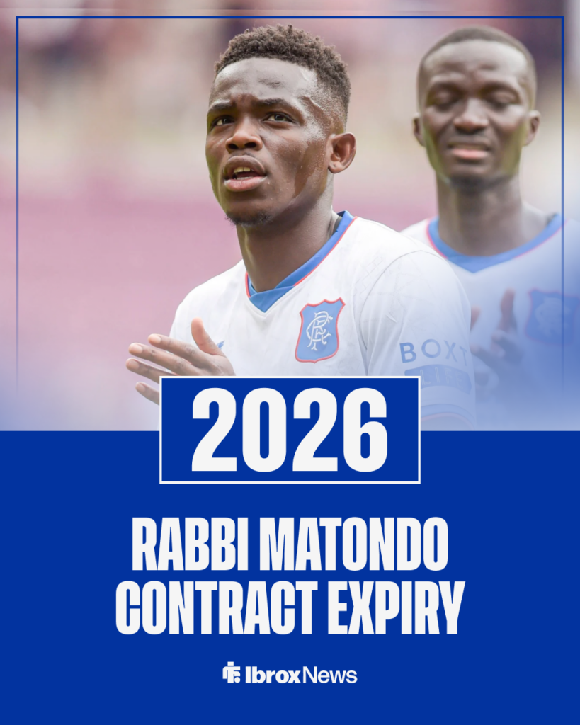 Rabbi Matondo Rangers contract expiry