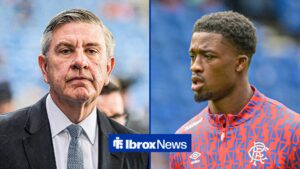 Split image Rangers chairman Andrew Cavenagh and Emmanuel Fernandez