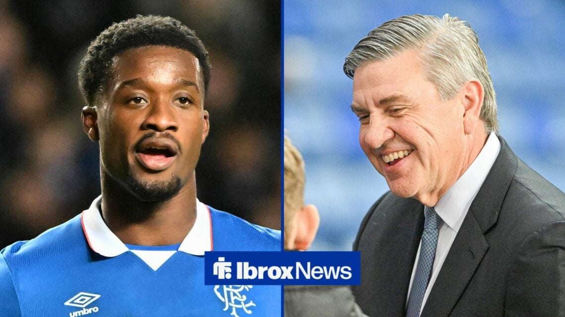 Split image of Rangers defender Emmanuel Fernandez and Andrew Cavenagh