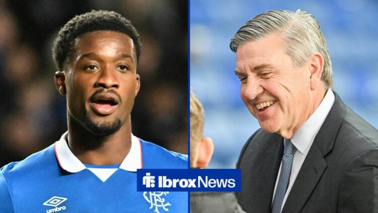 Split image of Rangers defender Emmanuel Fernandez and Andrew Cavenagh