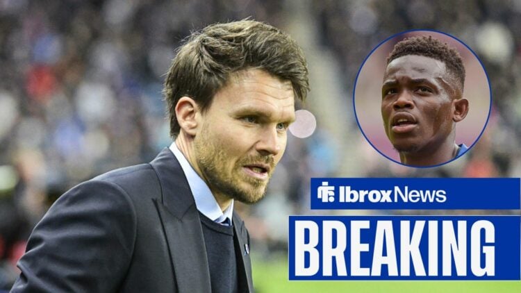 Rangers manager Danny Rohl as main image with Rabbi Matondo in circular inset on the right