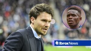 Rangers manager Danny Rohl as main image with Rabbi Matondo in circular inset on right