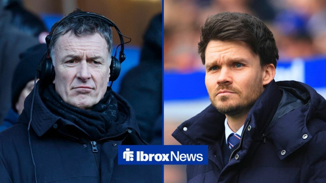 Split image of Chris Sutton and Rangers manager Danny Rohl