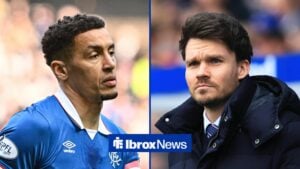 Split image of Rangers defender James Tavernier and Danny Rohl