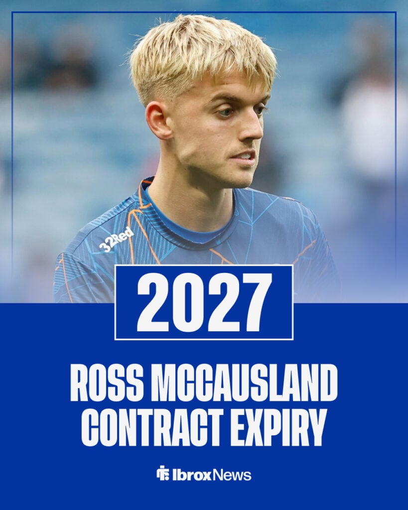 Ross McCausland Rangers contract expiry