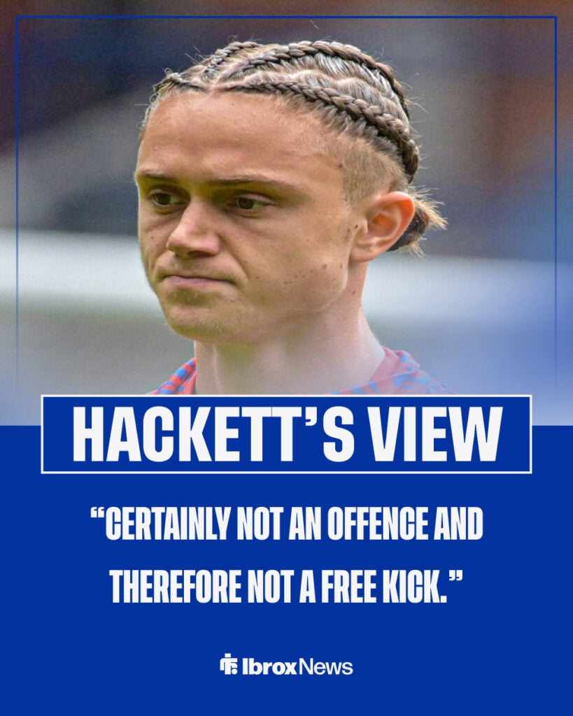 Thelo Aasgaard of Rangers looks miserable during warm up.