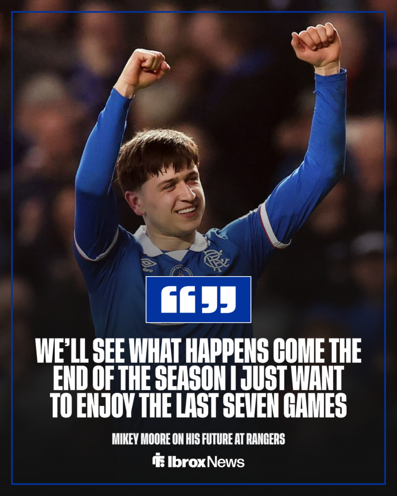 Tottenham's Mikey Moore discussing possible Rangers return next season