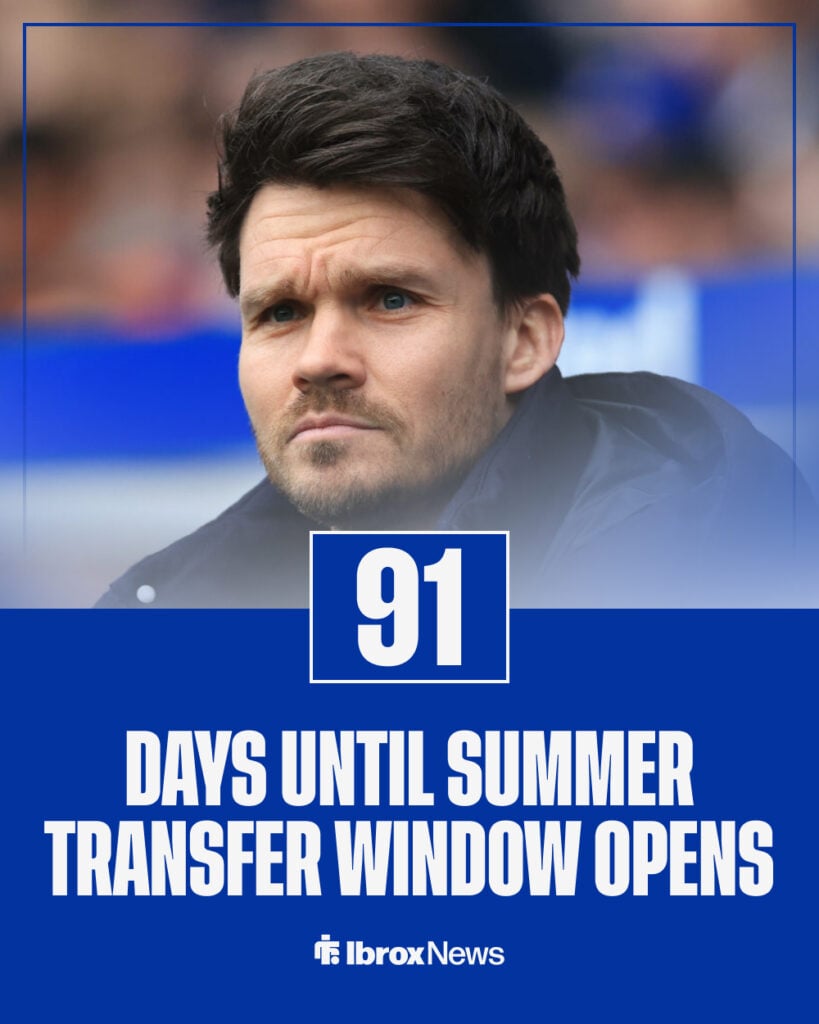There are 91 days to go until the transfer window opens