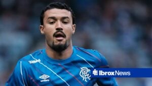 UK: Rangers v Panathinaikos, UEFA Champions League second qualifying round at Ibrox Stadium, Glasgow, Scotland on 22 July 2025: Pictured: Jefte Rangers