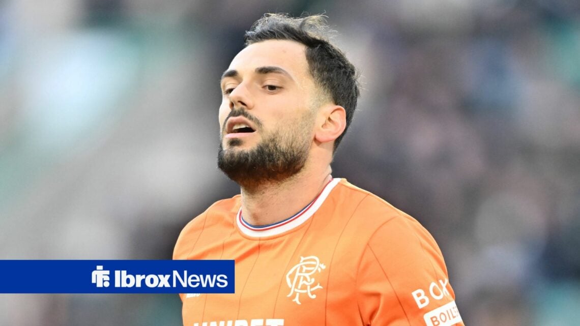 Nedim Bajrami in action for Rangers this season