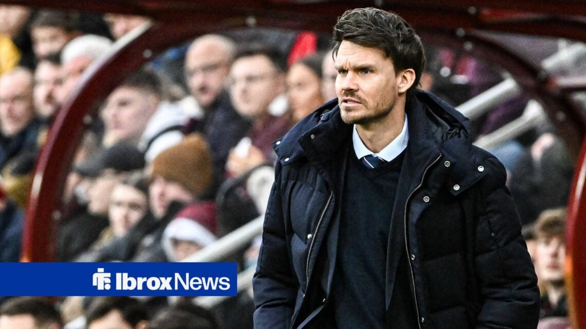 Heart of Midlothian v Rangers William Hill Premiership Manager Danny Rohl of Rangers during the William Hill Premiership match at Tynecastle Park, ...