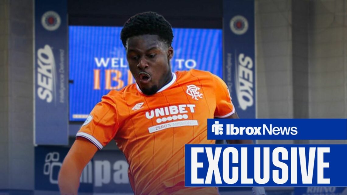 Tochi Chukwuani in action for Rangers