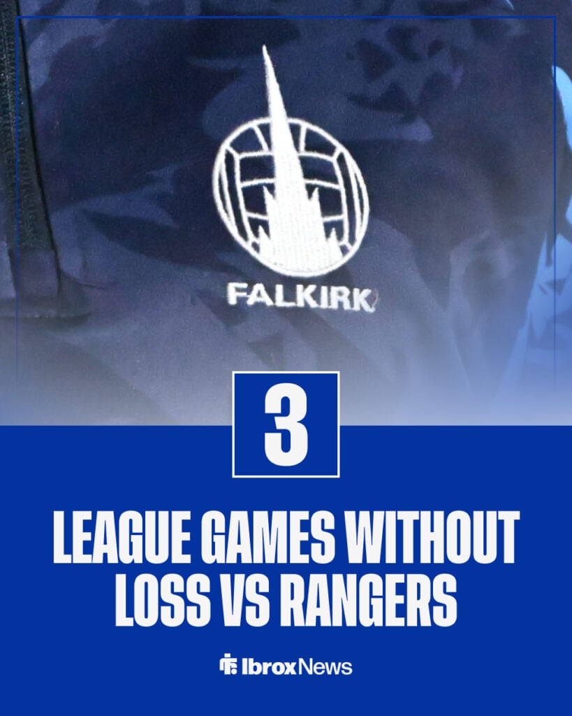 Falkirk are unbeaten in their last three league games vs Rangers